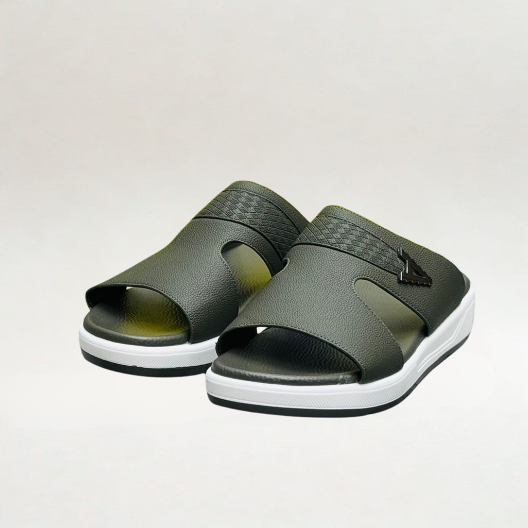 MS STAR SLIPPERS (Olive Green) – Memory Foam Comfort