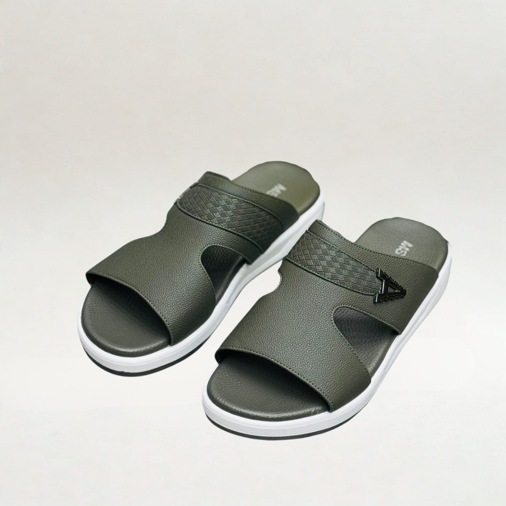 MS STAR SLIPPERS (Olive Green) – Memory Foam Comfort