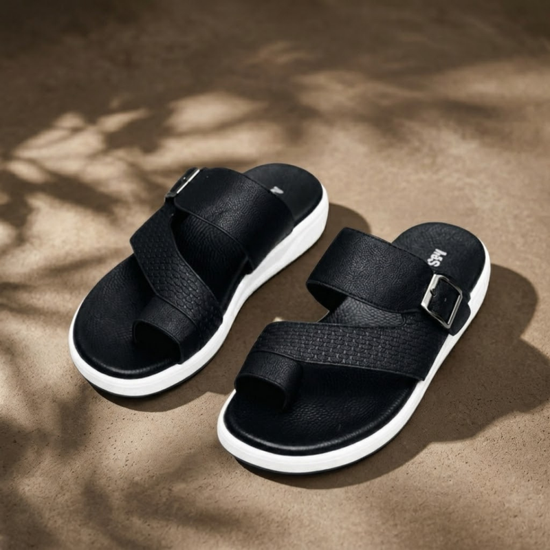 Ultra Go Goodyear Sandals (Black)