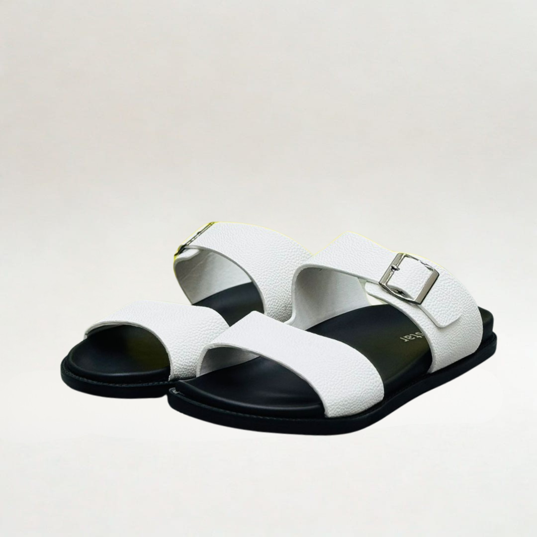 MS STAR SLIPPERS (White) – Memory Foam Comfort