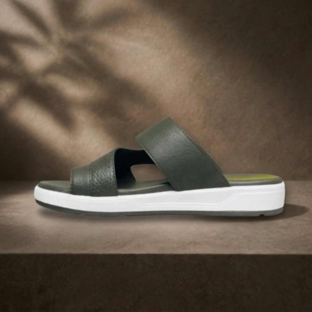 MS STAR SLIPPERS (Olive Green) – Memory Foam Comfort