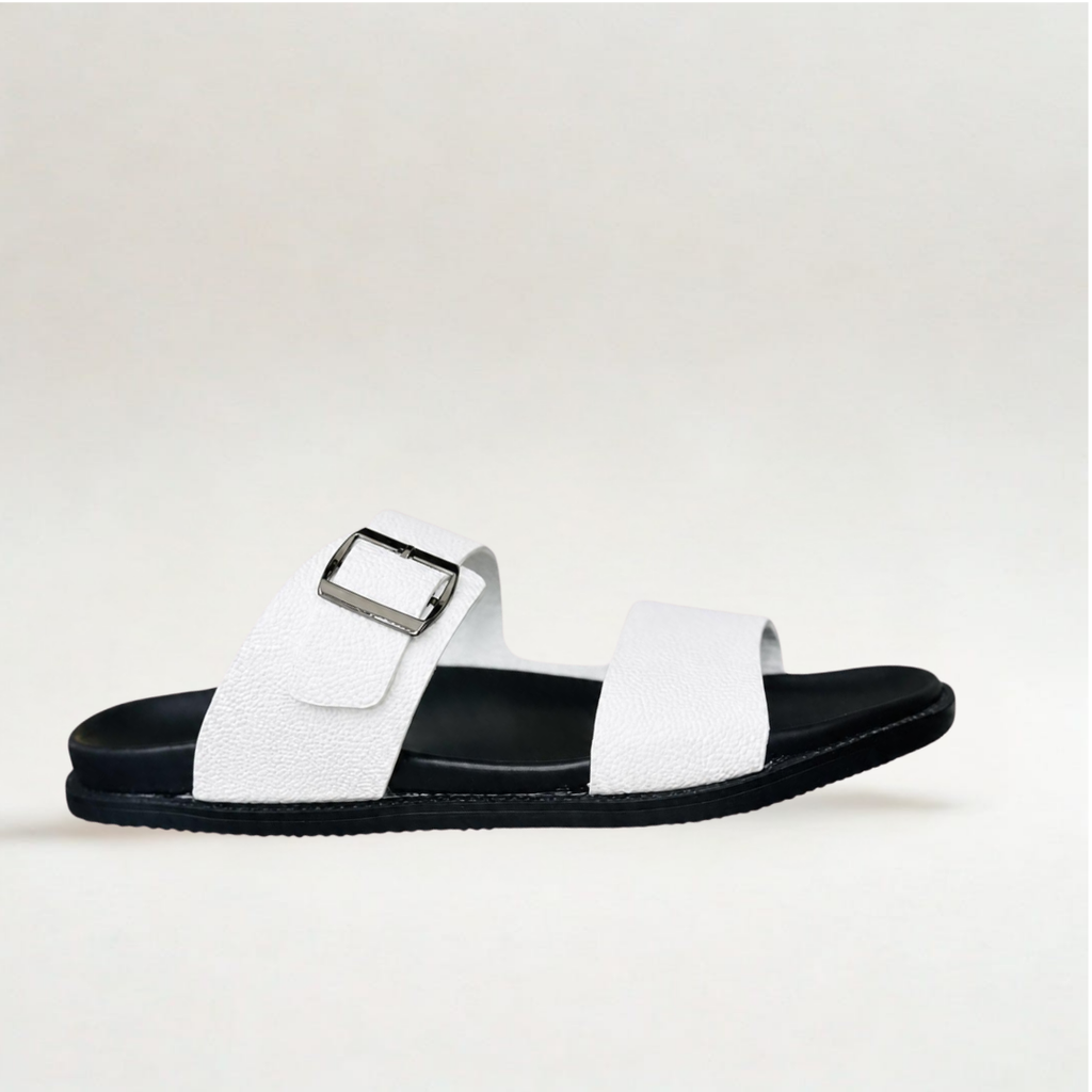 MS STAR SLIPPERS (White) – Memory Foam Comfort