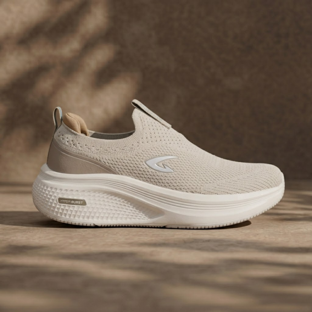Let’s Go Hands-Free Slip-In Medicated Shoes 🩺  (Beige)