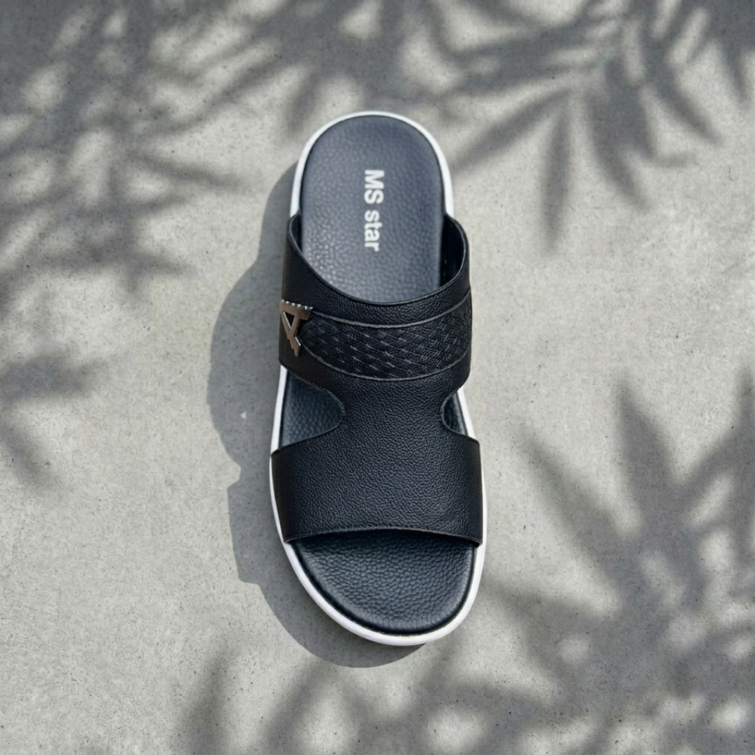 MS STAR SLIPPERS (Black) – Memory Foam Comfort