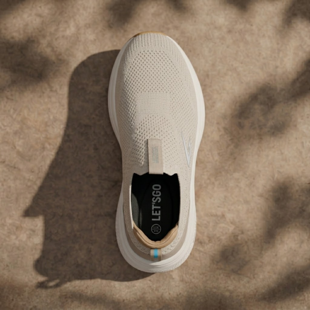 Let’s Go Hands-Free Slip-In Medicated Shoes 🩺  (Beige)