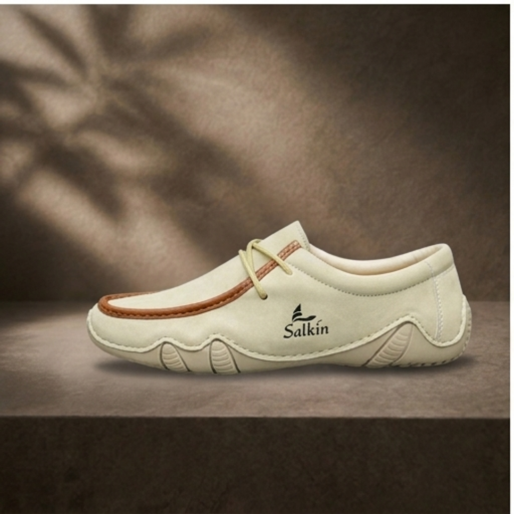 Premium Comfort Casual Shoes (Cream)