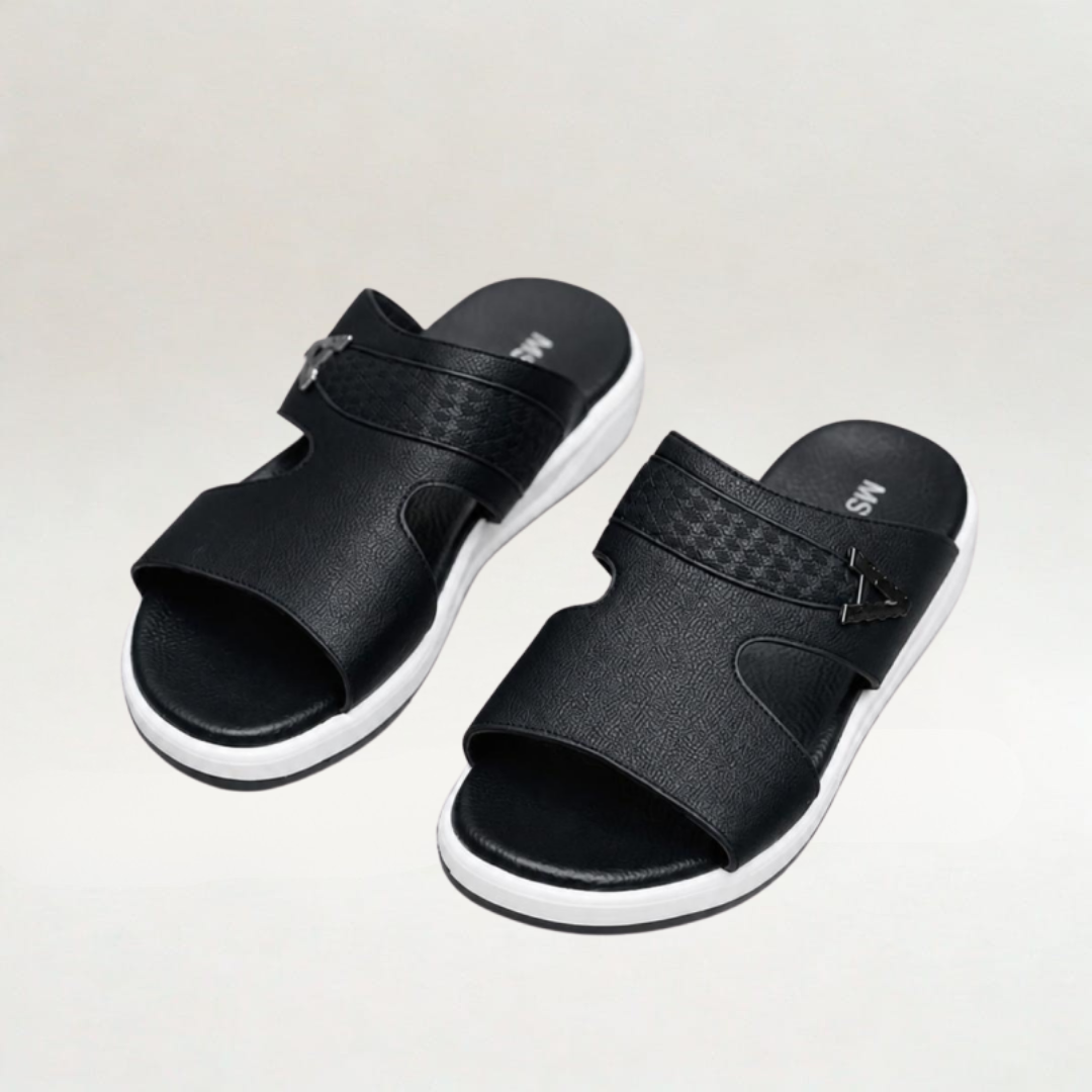 MS STAR SLIPPERS (Black) – Memory Foam Comfort
