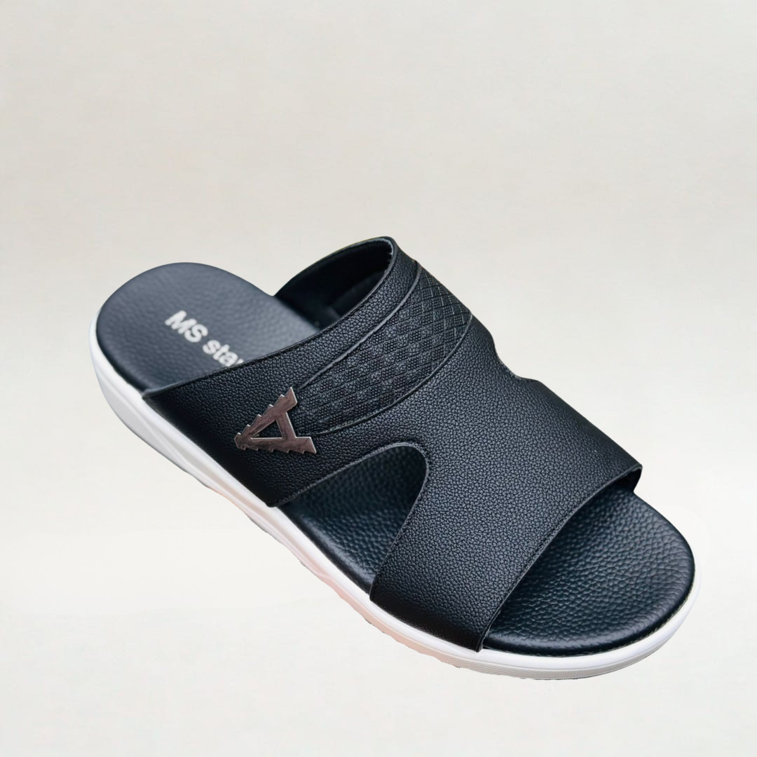 MS STAR SLIPPERS (Black) – Memory Foam Comfort