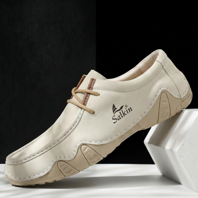 Premium Comfort Casual Shoes (Cream)