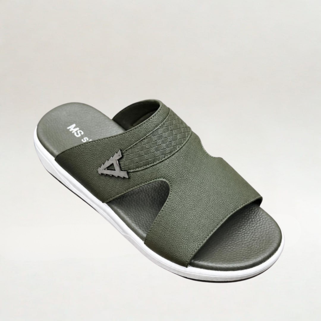 MS STAR SLIPPERS (Olive Green) – Memory Foam Comfort