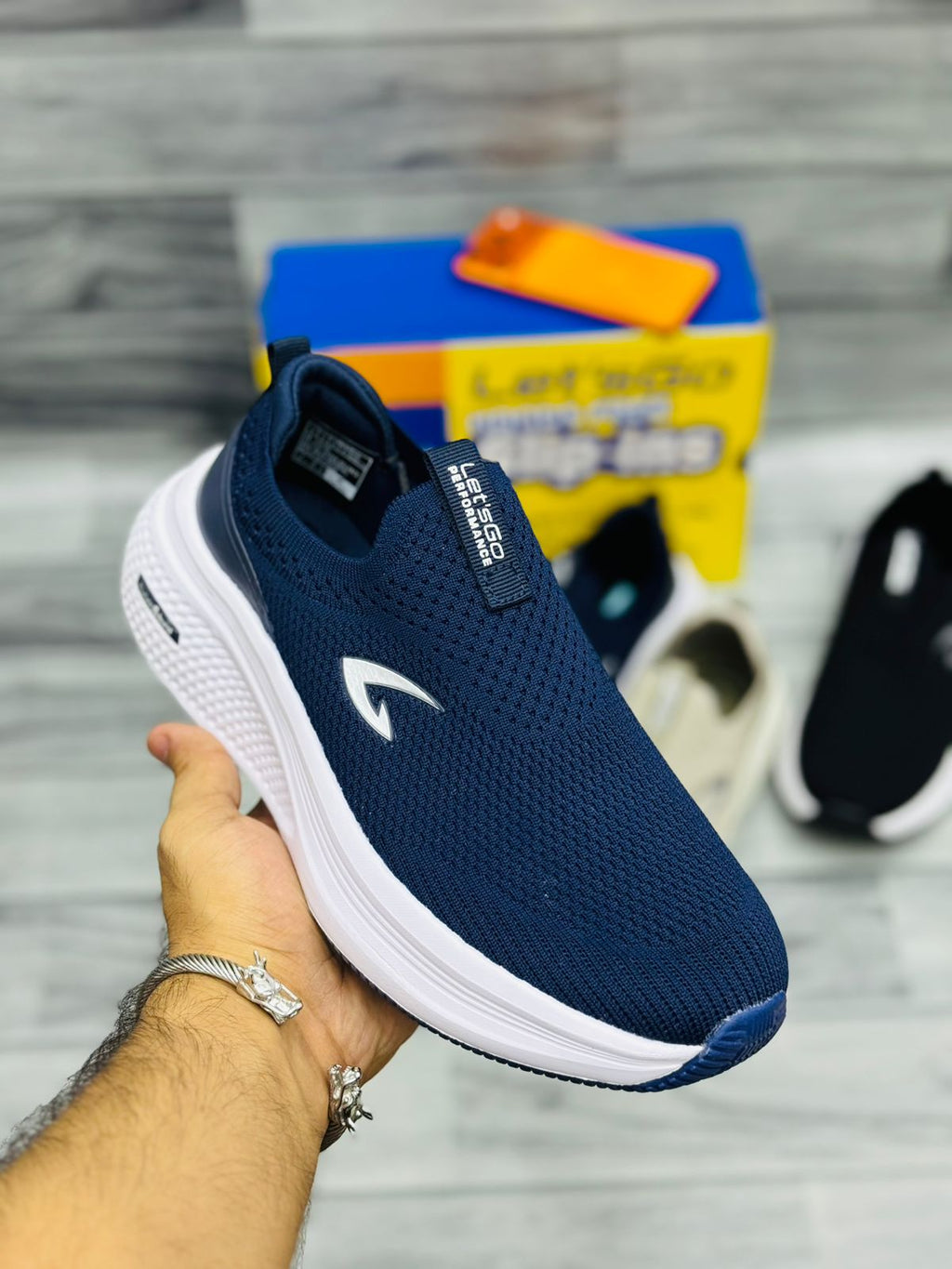 Let’s Go Hands-Free Slip-In Medicated Shoes -2 🩺 (Navy)