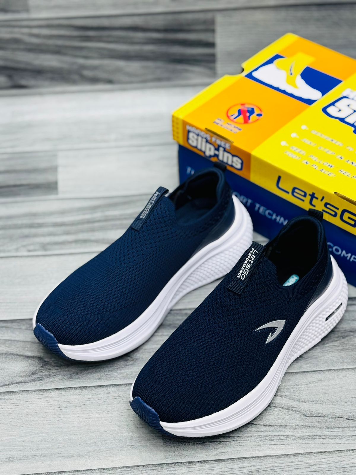 Let’s Go Hands-Free Slip-In Medicated Shoes -2 🩺 (Navy)