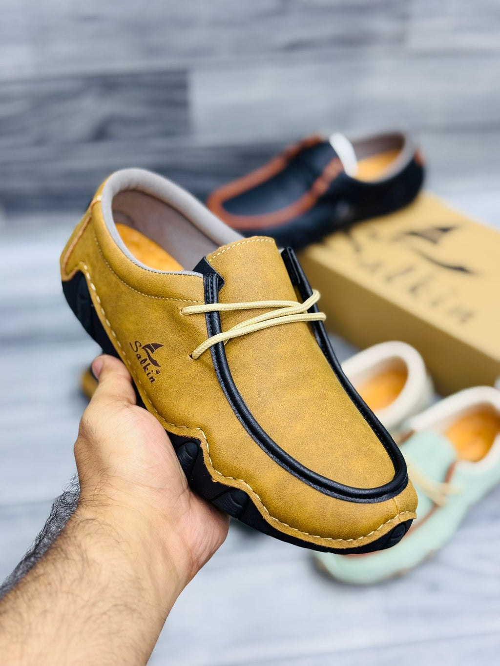 Premium Comfort Casual Shoes (Mustard)