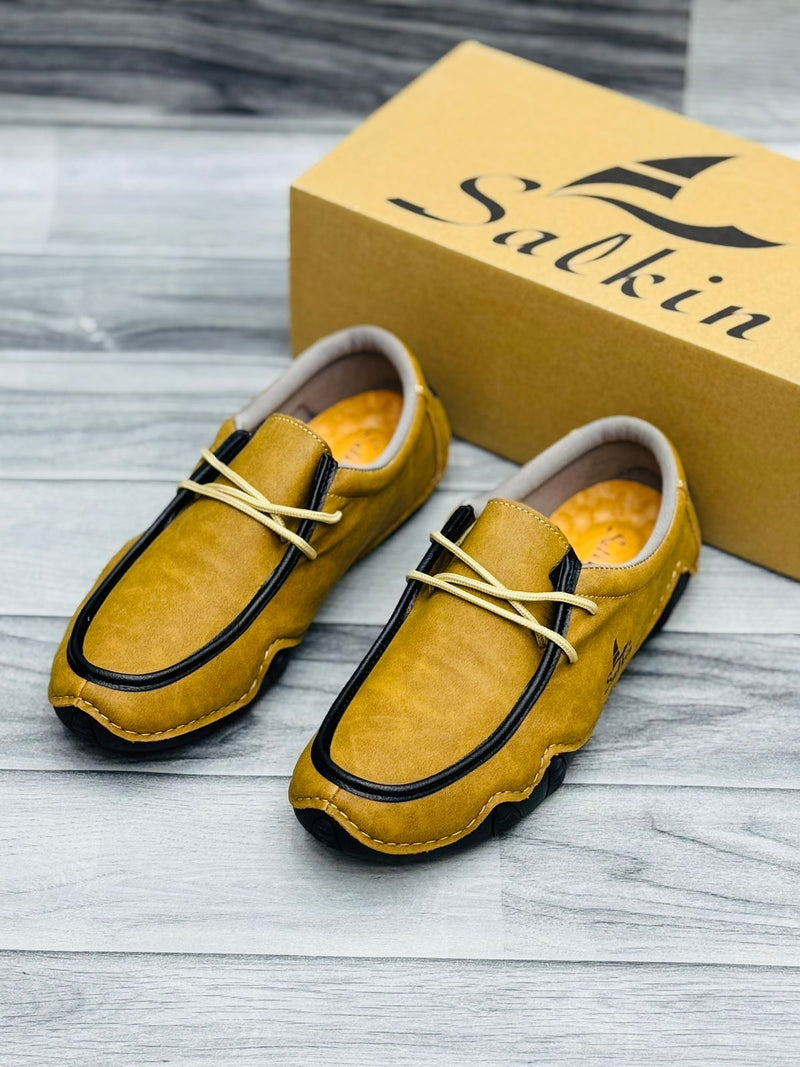 Premium Comfort Casual Shoes (Mustard)