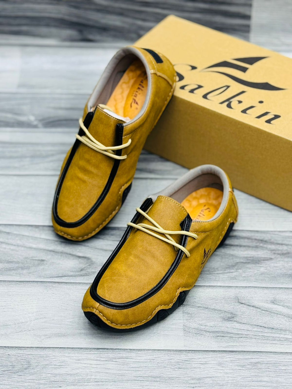 Premium Comfort Casual Shoes (Mustard)