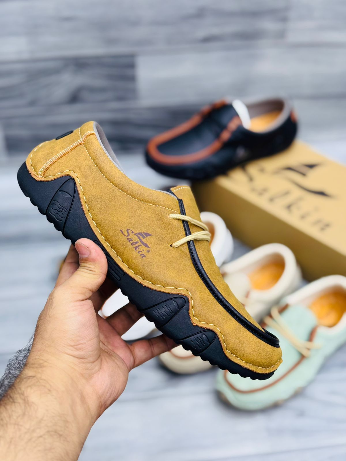 Premium Comfort Casual Shoes (Mustard)