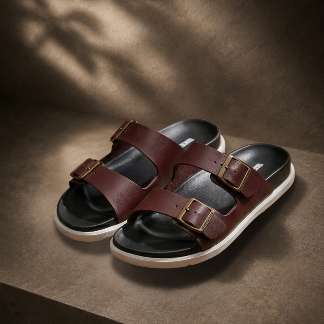 SK Premium Slides (Maroonish Brown)