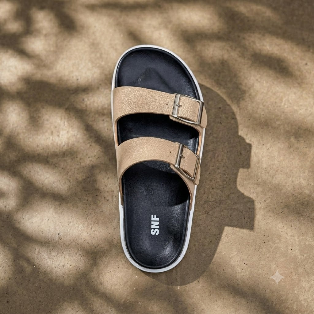SK Premium Slides (Beige)